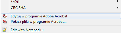 Adobe Acrobat zamiana na krzywe