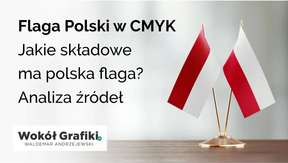 Flaga Polski w CMYK