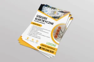 Ulotka elektryk usługi elektryczne