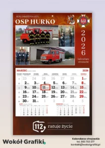 kalendarz strażacki jednodzielny